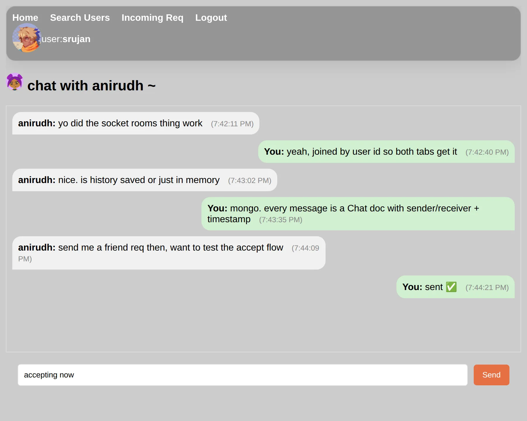 SpyderSpace - Real-Time Social Chat App interface